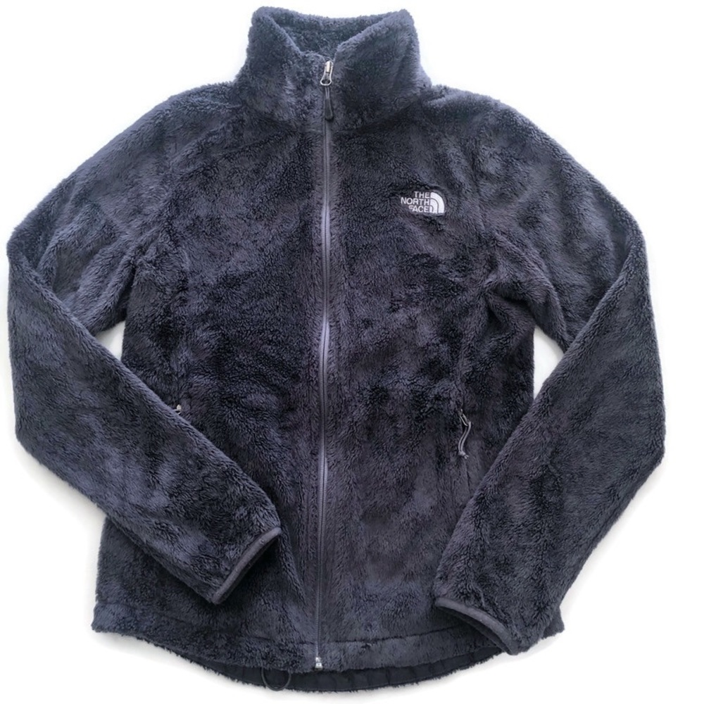 North Face Osito Full Zip Fleece Jacket Blue Fitted